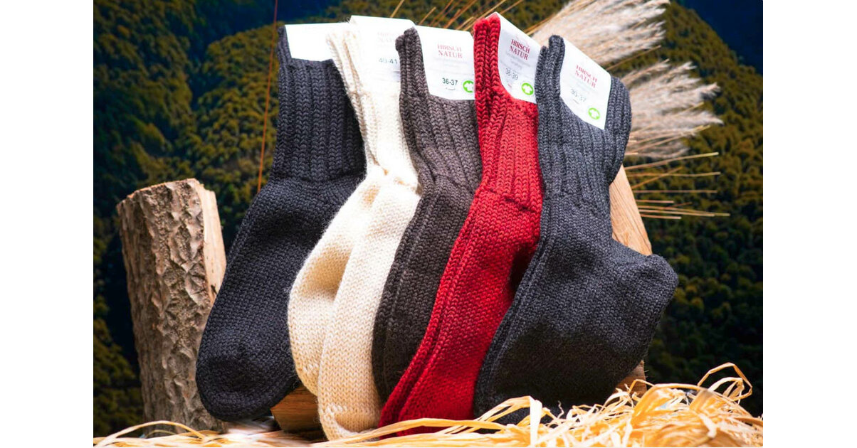 Jambières Enfant Hirsch Natur - 100% Laine Biologique - Chaudes Et Douces Pour Hiver