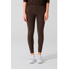 legging femme en chanvre et lyocell espresso, porté par un mannequin