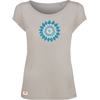 T-shirt Modal OVIVO Fleur Mandala-gris perle