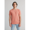 T-Shirt-homme-Flammé - Salmon Pink – Leela Cotton Naturtextilien Handels GmbH
