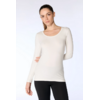 t-shirt-manches-longues-confortable_4412W Damen Langarmshirt stretch - Naturweiss – Leela Cotton Naturtextilien Handels GmbH