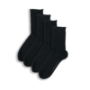 Lot de 2 paires de chaussettes Alexis en coton bio noir, produit seul