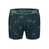 Boxer trunk homme Bike Color Wheel GREENBOMB en coton bio porté, motif roues colorées
