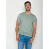 T-shirt homme rayé en coton bio GOTS, rayures bambou, porté de face