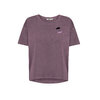 T-shirt femme Cat Walk GREENBOMB coton bio, baie sombre, dans son emballage Green Bomb