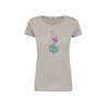 T-shirt femme Bloom Classic GREENBOMB coton bio, beige grès, dans son emballage Green Bomb