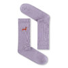 Chaussettes tennis GREENBOMB en coton bio, teckel brodé Wiener, vue d'ensemble