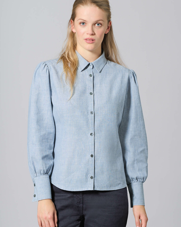 Chemisier TM Lewin Femme Taille 8 (S) - Violet Rayé, Manches Longues, Coupe Slim, Business