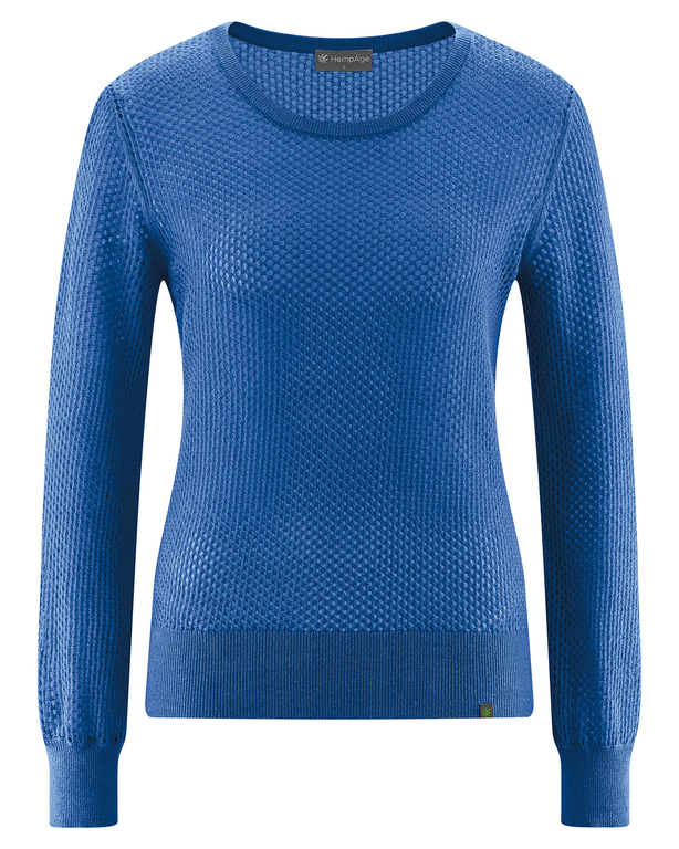 GLENMUIR Pull 1/4 zip DEVON léger en coton Bleu Marine