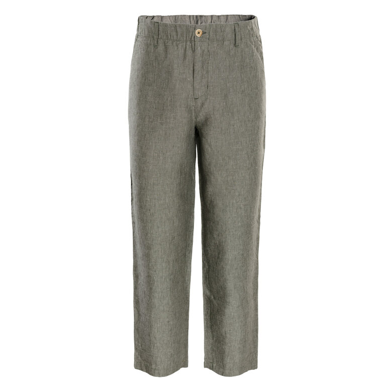 QWUVEDS Pantalon de loisirs en lin japonais en coton et lin pour homme - Style sportif - Pieds étroits - Moderne, Blanc., M
