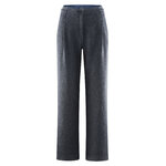 pantalon femme ample en chanvre et coton bio bleu marine, vue du produit