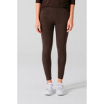 legging femme en chanvre et lyocell espresso, porté par un mannequin