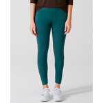legging femme en chanvre et lyocell bleu sarcelle, porté par un mannequin