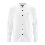 chemise col mao chanvre équitable dh026_blanc