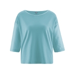 blouse bio soldes dh141_turquoise