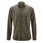 chemise bio équitable dh039_marron_tabac