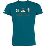 T-shirt OVIVO Faune Bien Etre Flore-bleu lagon-man