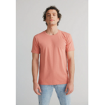 T-Shirt-homme-Flammé - Salmon Pink – Leela Cotton Naturtextilien Handels GmbH