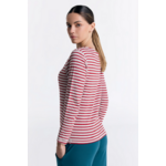 t-shirt-avec-rayures-femme_1228_108 Damen Wendelangarmshirt - Ziegelrot_Beige – Leela Cotton Naturtextilien Handels GmbH
