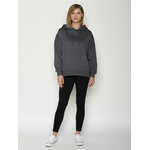 Hoodie Mello GREENBOMB porté de dos par une femme, coupe ample