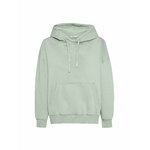 Sweat à capuche Mello vert menthe doux porté en pied par une femme