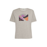 T-shirt femme River Sundown GREENBOMB coton bio, beige grès, dans son emballage Green Bomb