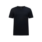 T-shirt homme uni en laine mérinos, noir, dans son emballage GREENBOMB