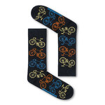 Chaussettes GREENBOMB en coton bio, motif vélos Bike Big 5, vue d'ensemble