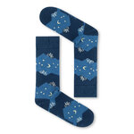 Chaussettes GREENBOMB en coton bio, motif vélo de nuit Bike Night, vue d'ensemble