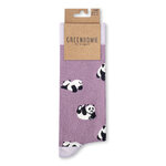 Chaussettes GREENBOMB motif pandas, dans leur emballage