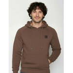 sweat à capuche homme en coton bio GOTS, détail du motif, terre boisée