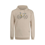 sweat à capuche homme GREENBOMB en coton bio dans son emballage, beige latte