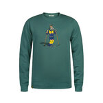 sweat homme GREENBOMB en coton bio dans son emballage, vert jungle