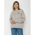 sweat femme en coton bio GOTS, détail du motif, sable