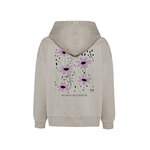 sweat à capuche femme GREENBOMB en coton bio dans son emballage, sable