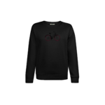 sweat femme GREENBOMB en coton bio dans son emballage, noir