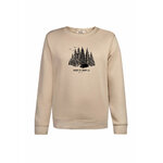 sweat femme GREENBOMB en coton bio dans son emballage, beige latte
