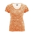 t-shirt bio équitable imprimé femme DH871_orange_carotte
