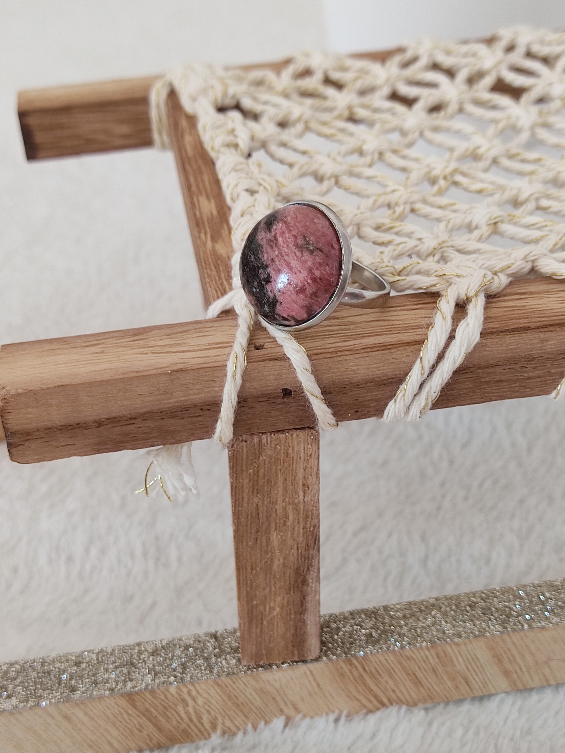 Bague Rhodonite 20mm 2