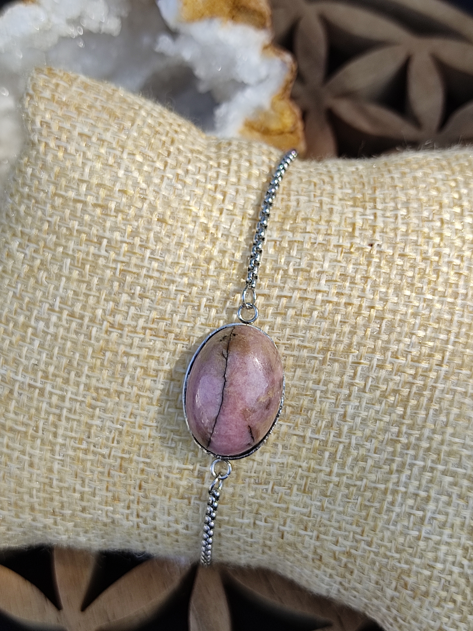 Bracelet 14x18 Rhodonite