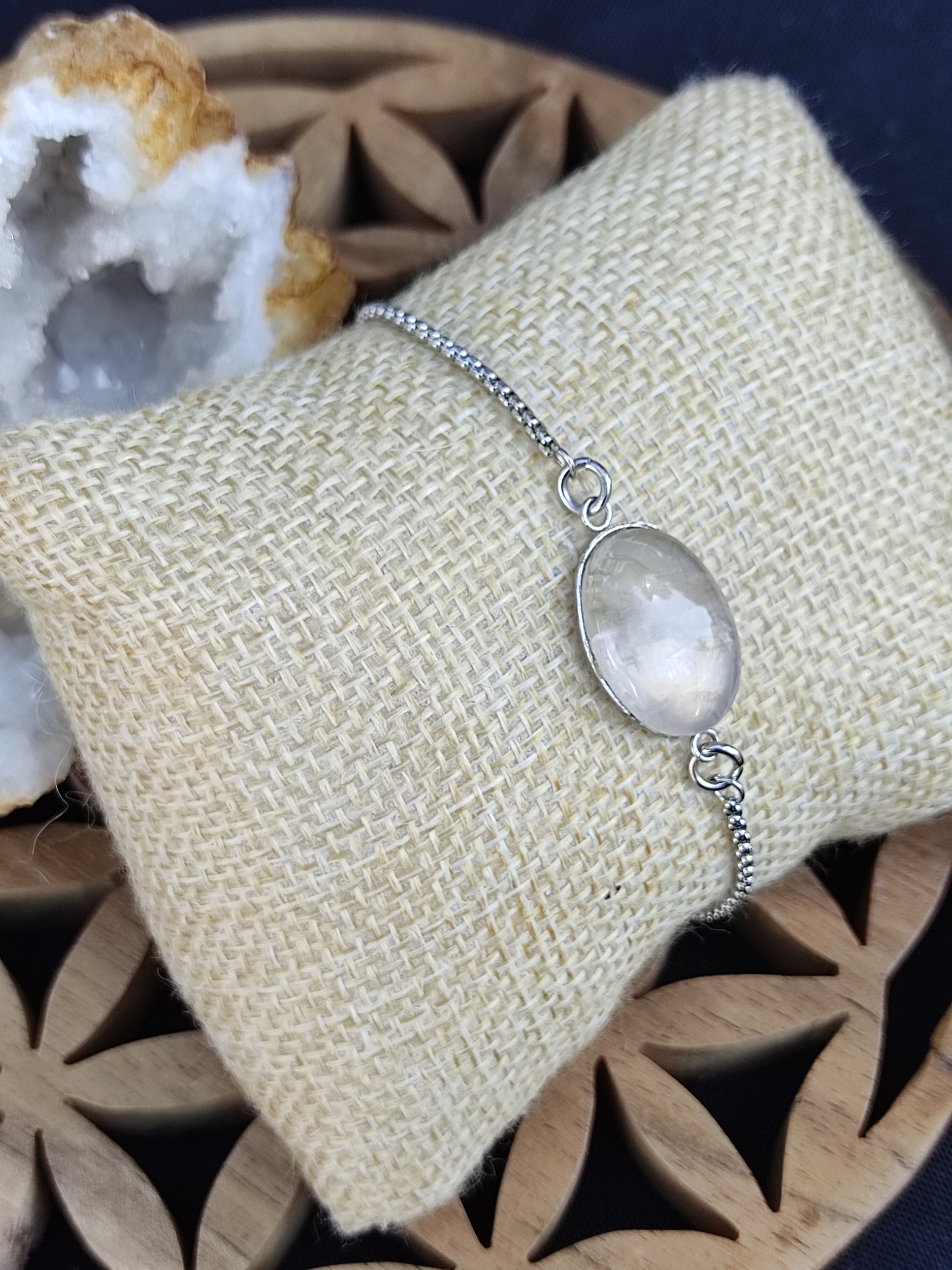Bracelet 14x18 Quartz rose 2