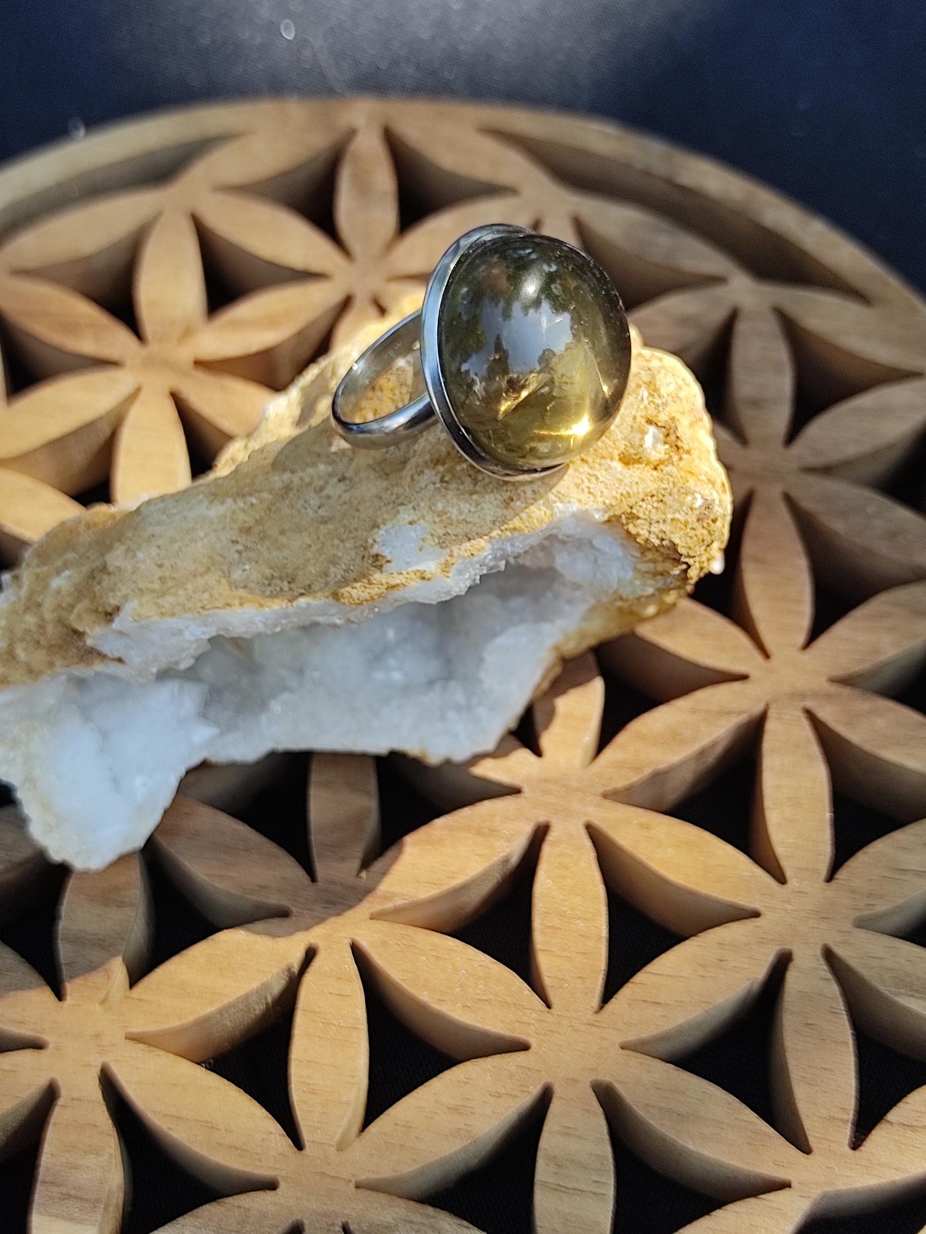 Bague 20mm Quartz fumé 2