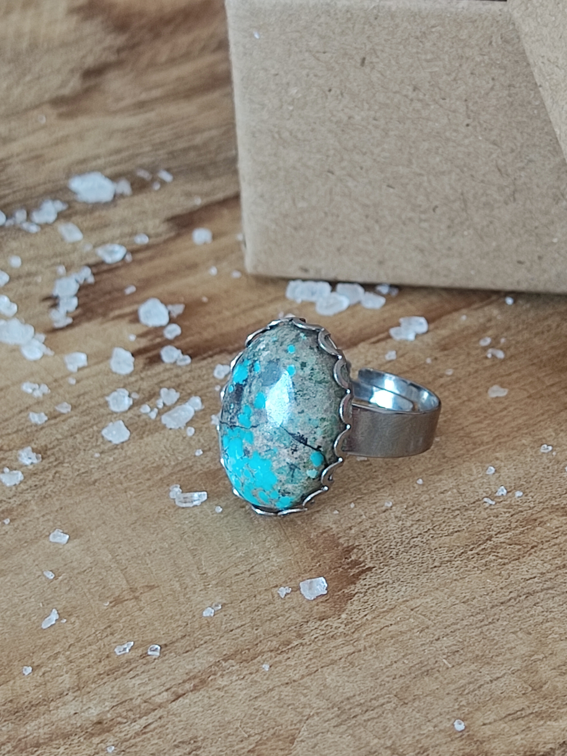 Bague 18x13 Turquoise