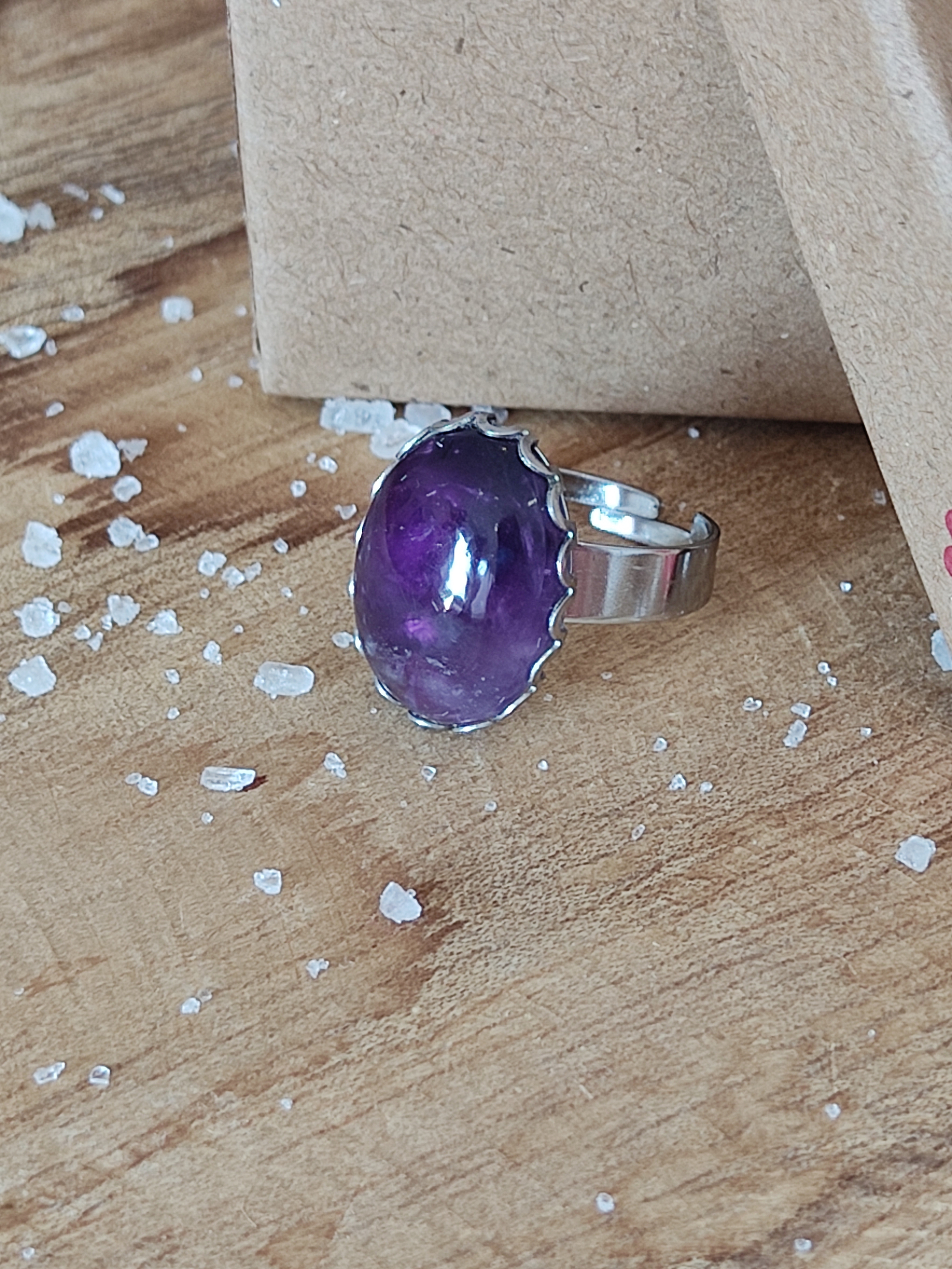 Bague 18x13 Améthyste