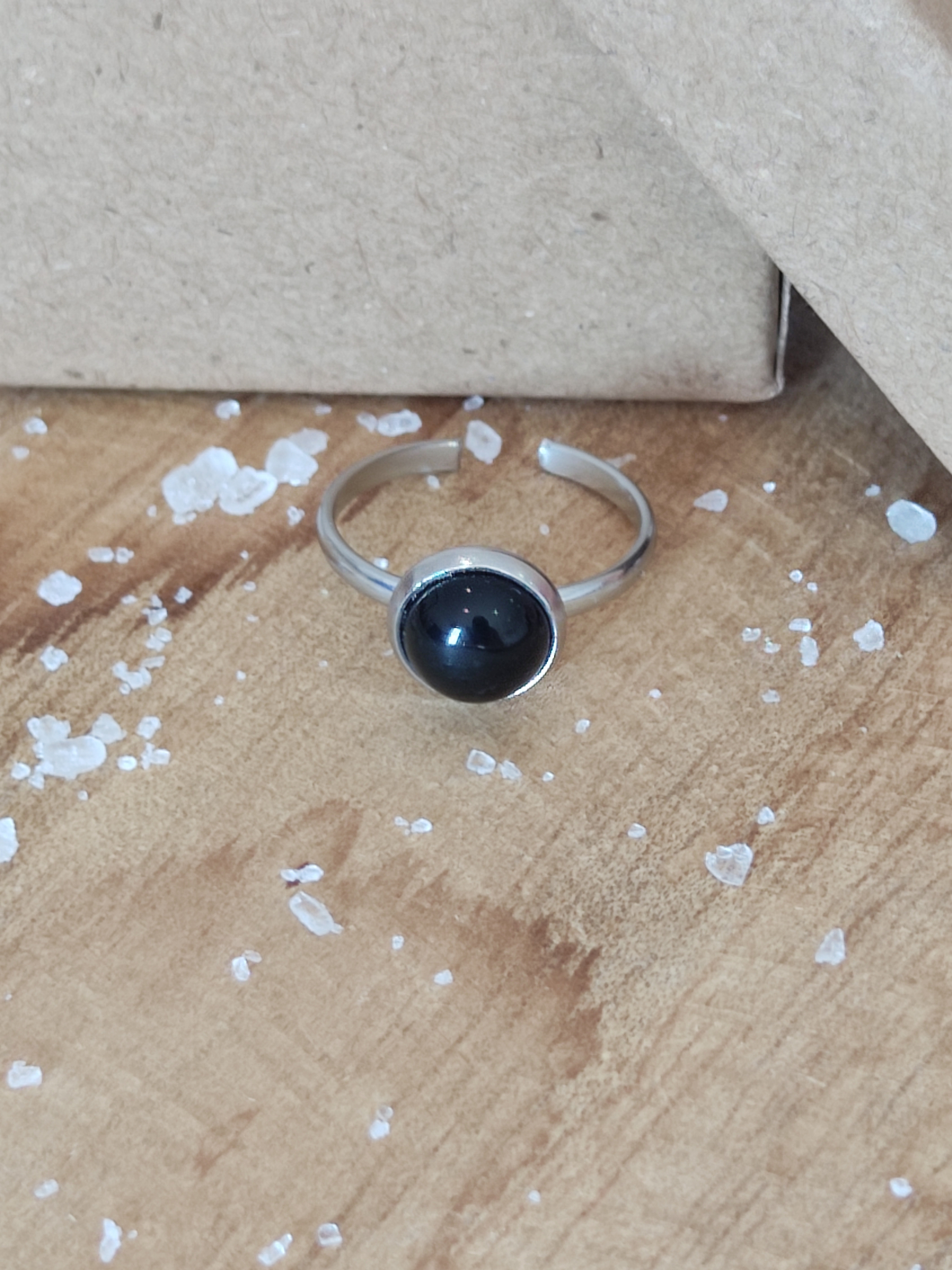 Bague 8mm onyx 2