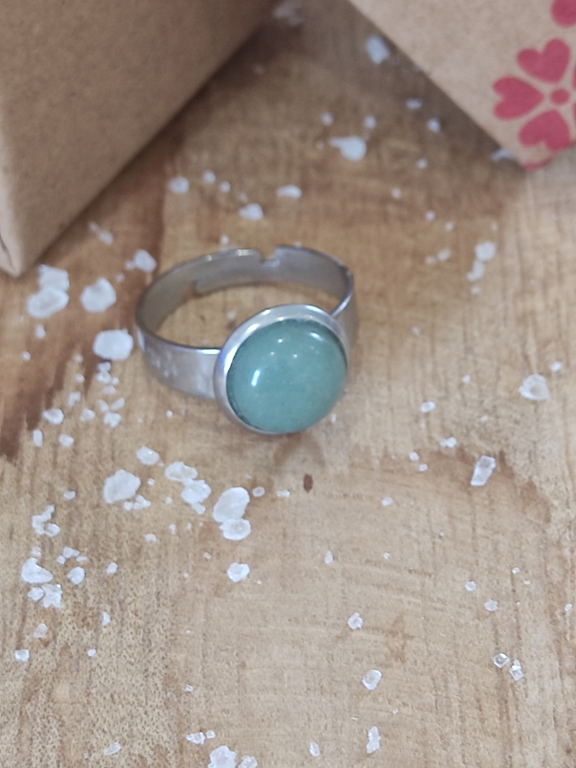 Bague 10mm aventurine 5