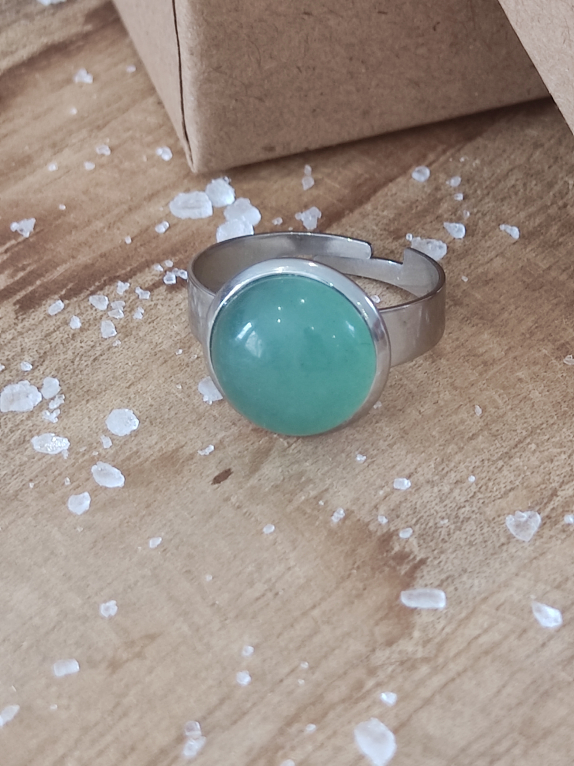 Bague 12mm aventurine 5