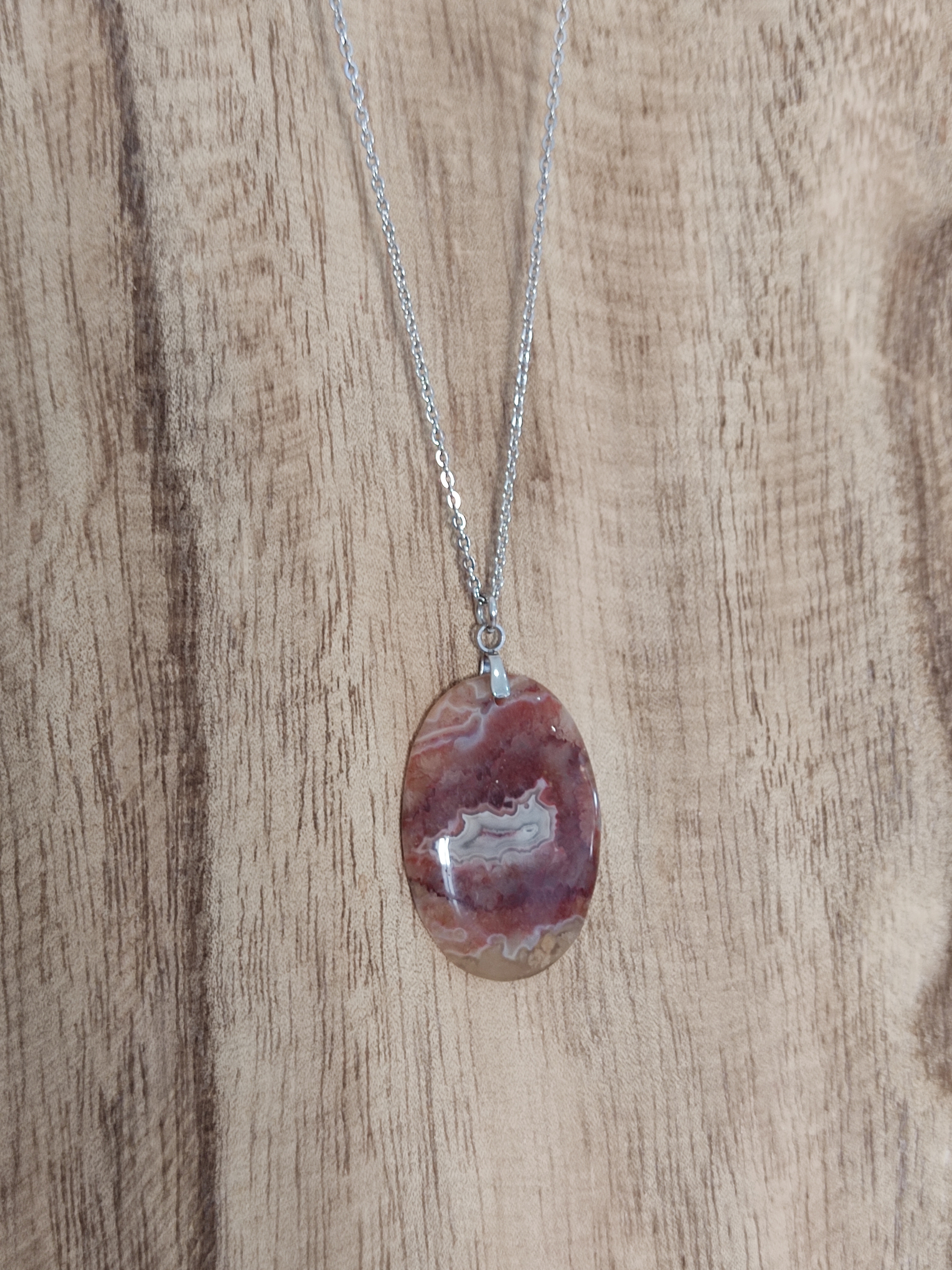 Collier Agate crazy lace 4