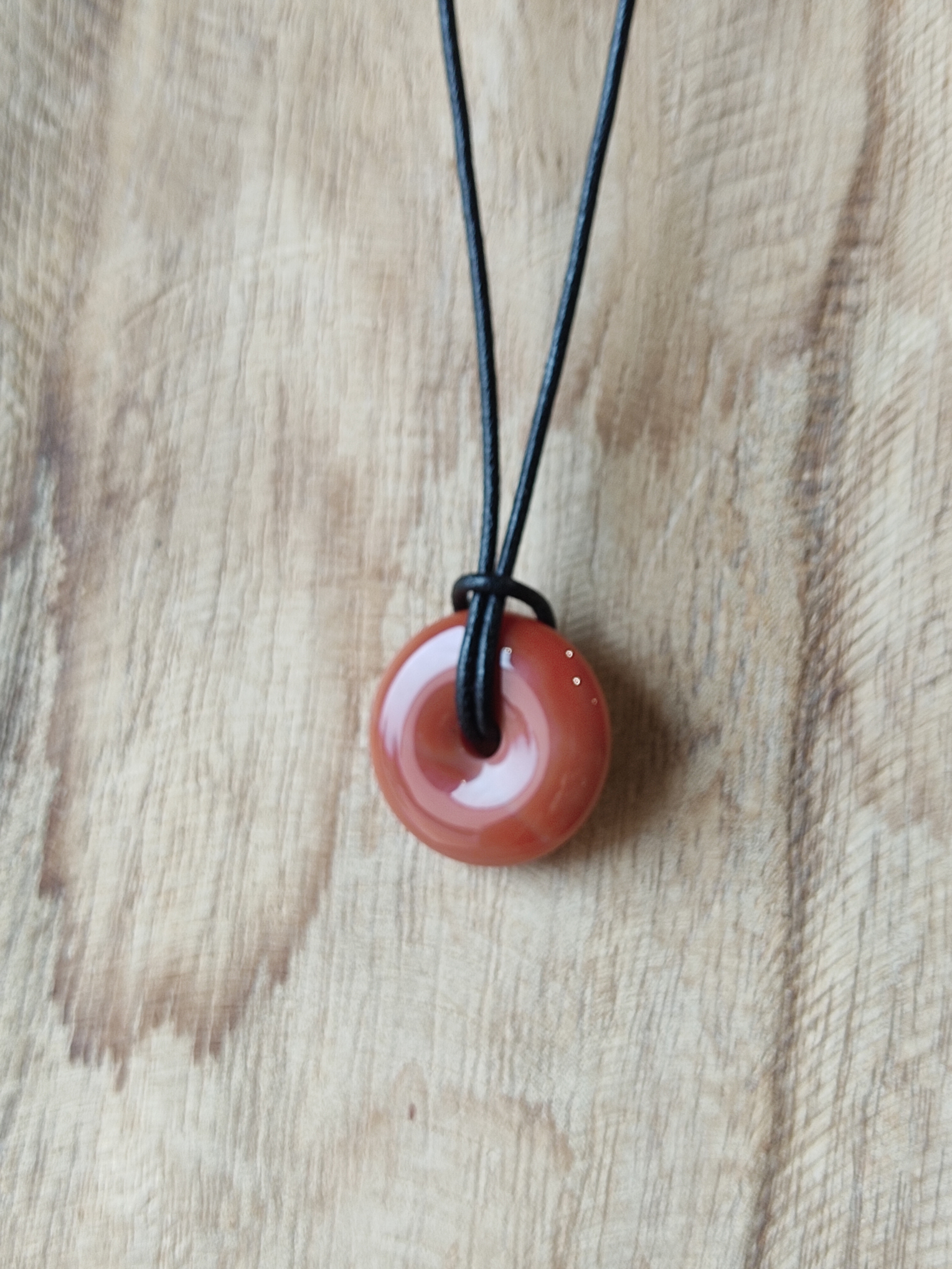 Collier Donut Jaspe rouge 2