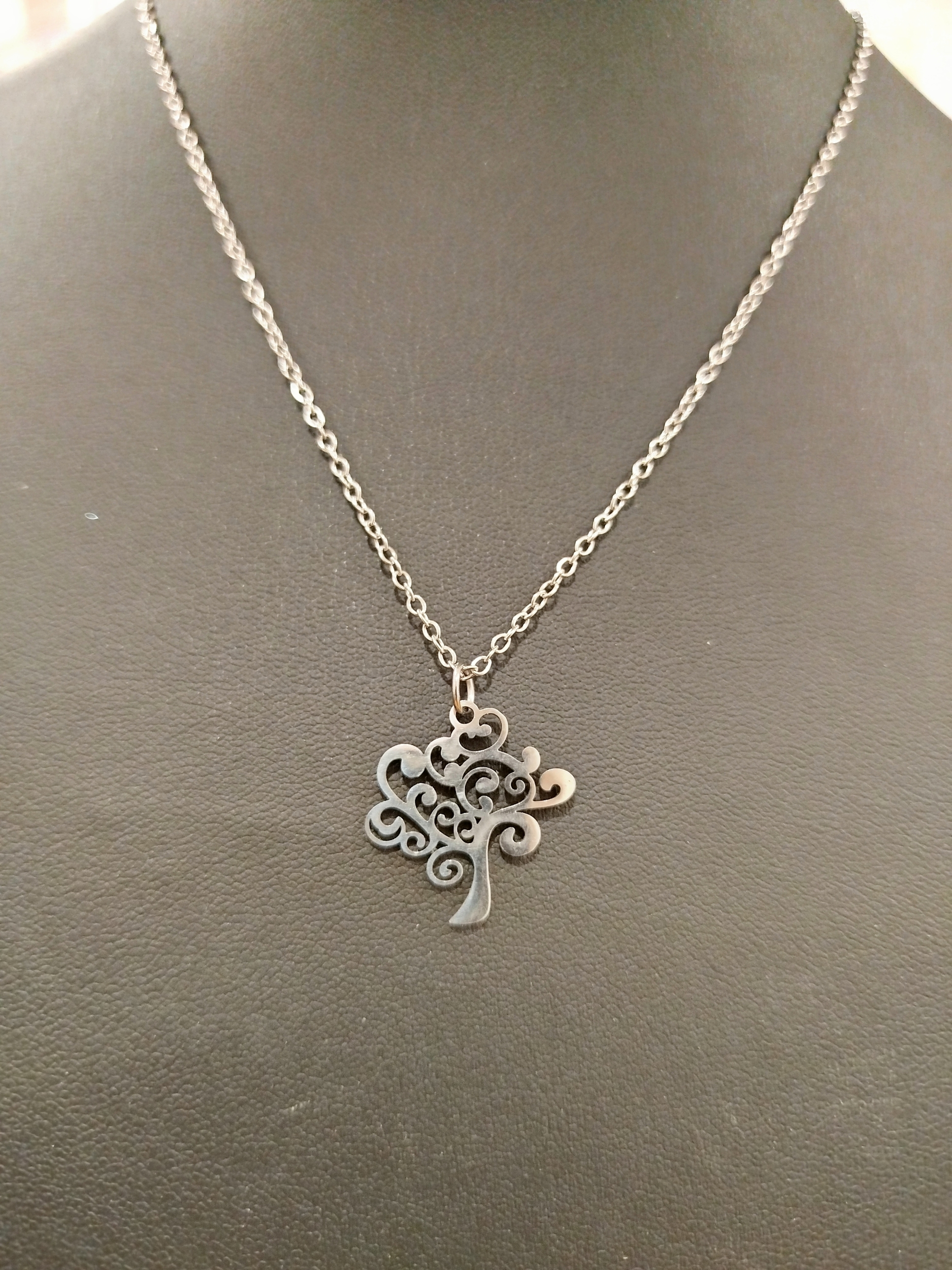 Collier arbre de vie argenté